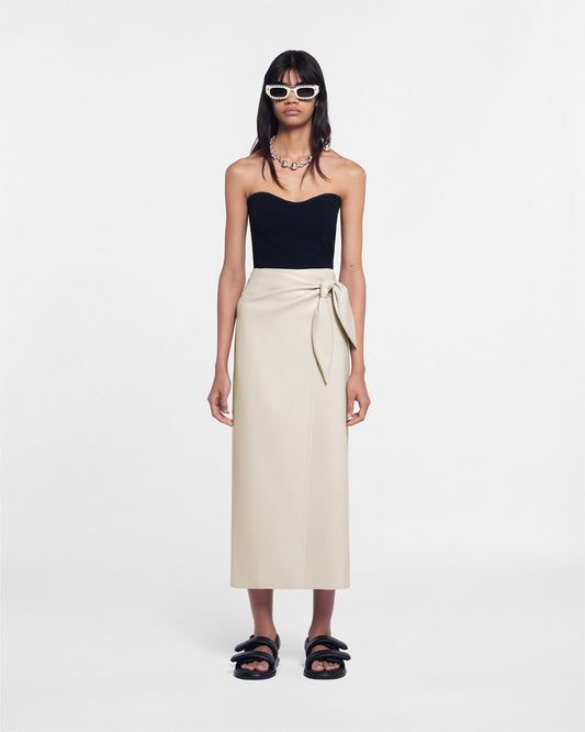 Amas Sarong skirt - Creme | Nanushka