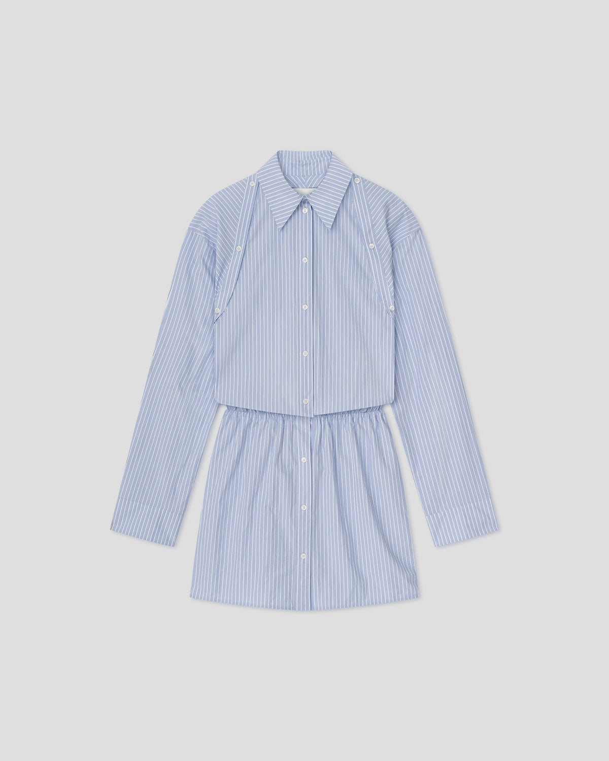 Odran Shirt dress - Blue/White/Navy | Nanushka