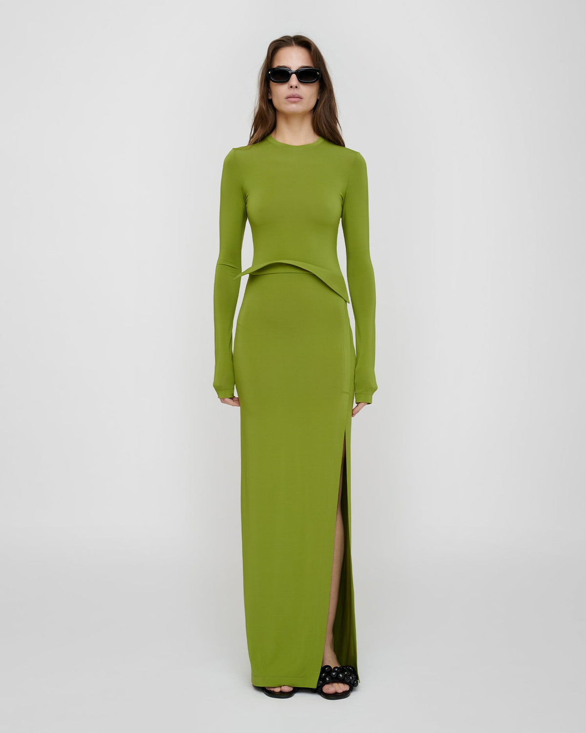 Shada Long sleeve dress - Green | Nanushka