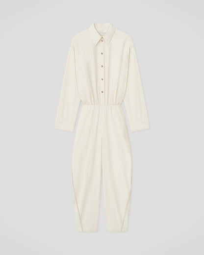 Bibione Jumpsuit - Creme | Nanushka