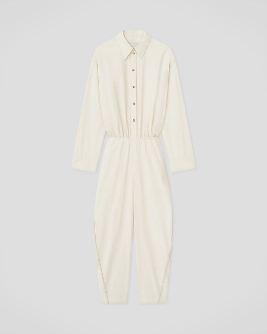 Bibione Jumpsuit - Creme | Nanushka