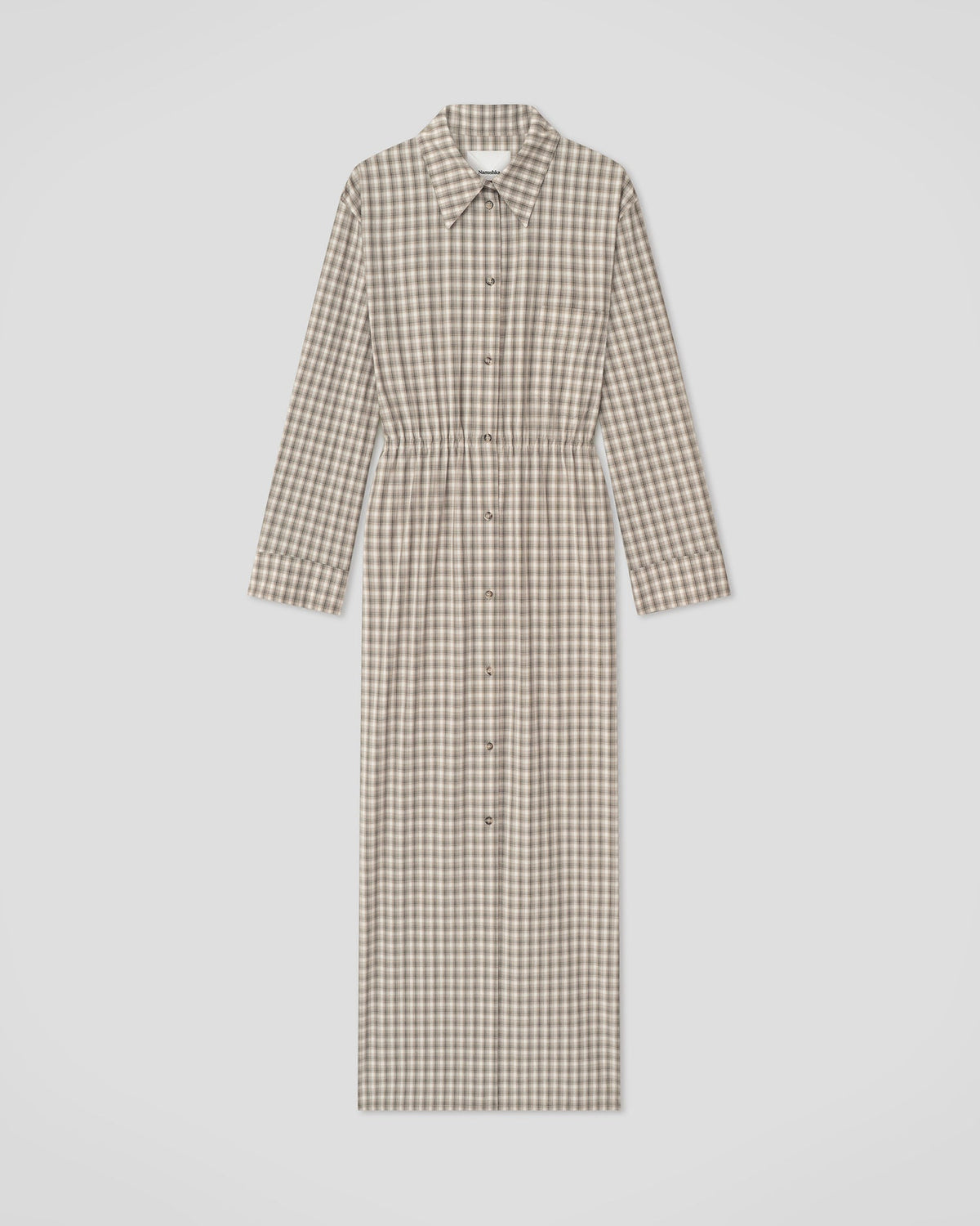 Usha Dress - Creme/Grey | Nanushka