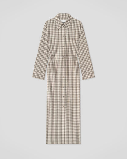 Usha Dress - Creme/Grey | Nanushka