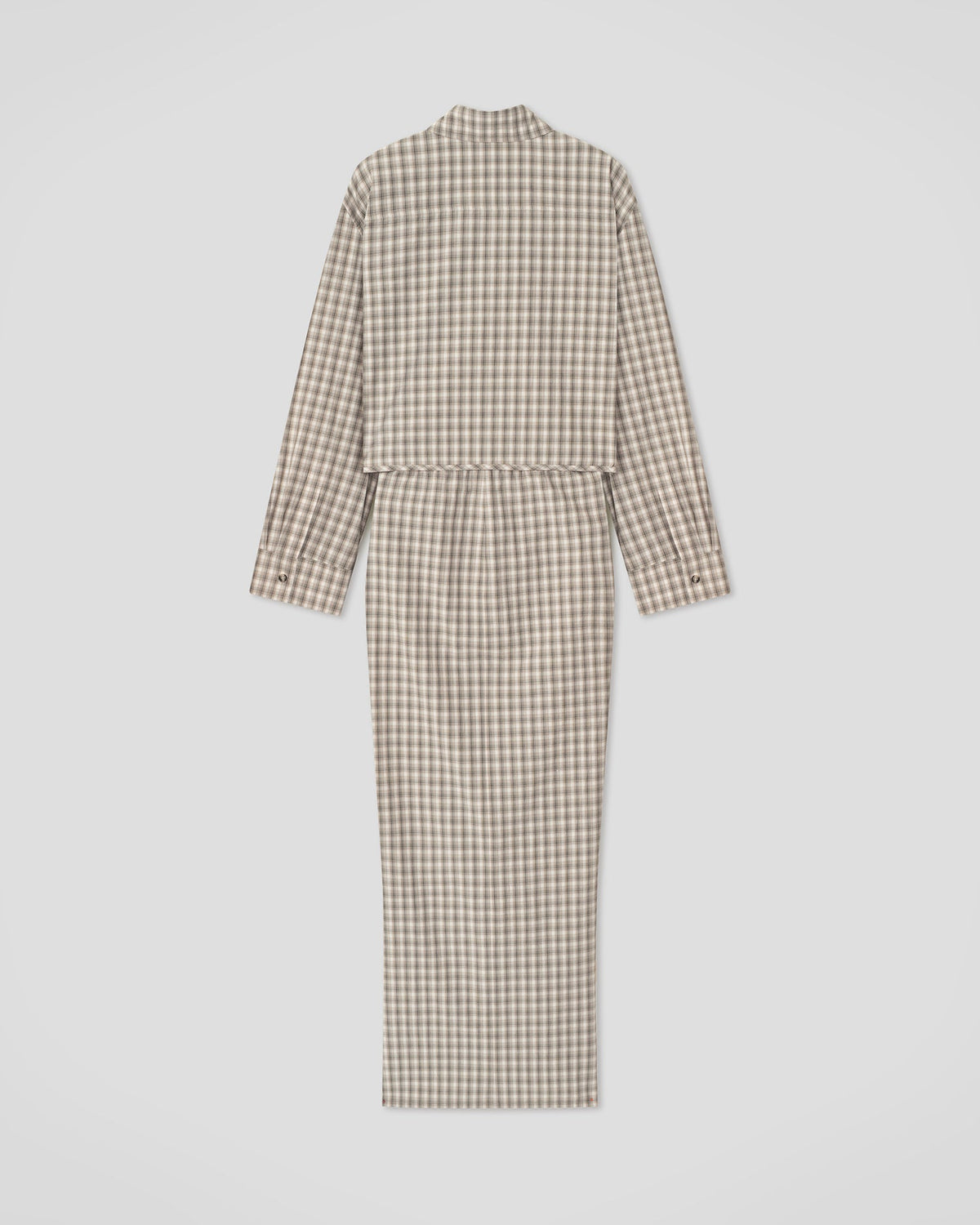 Usha Dress - Creme/Grey | Nanushka