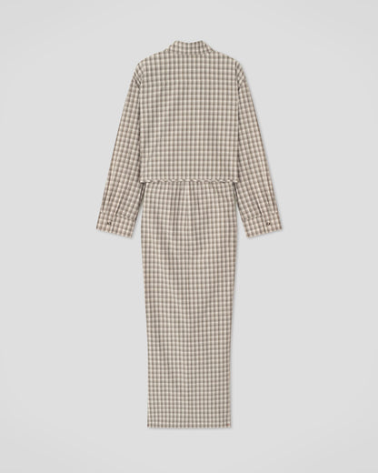 Usha Dress - Creme/Grey | Nanushka
