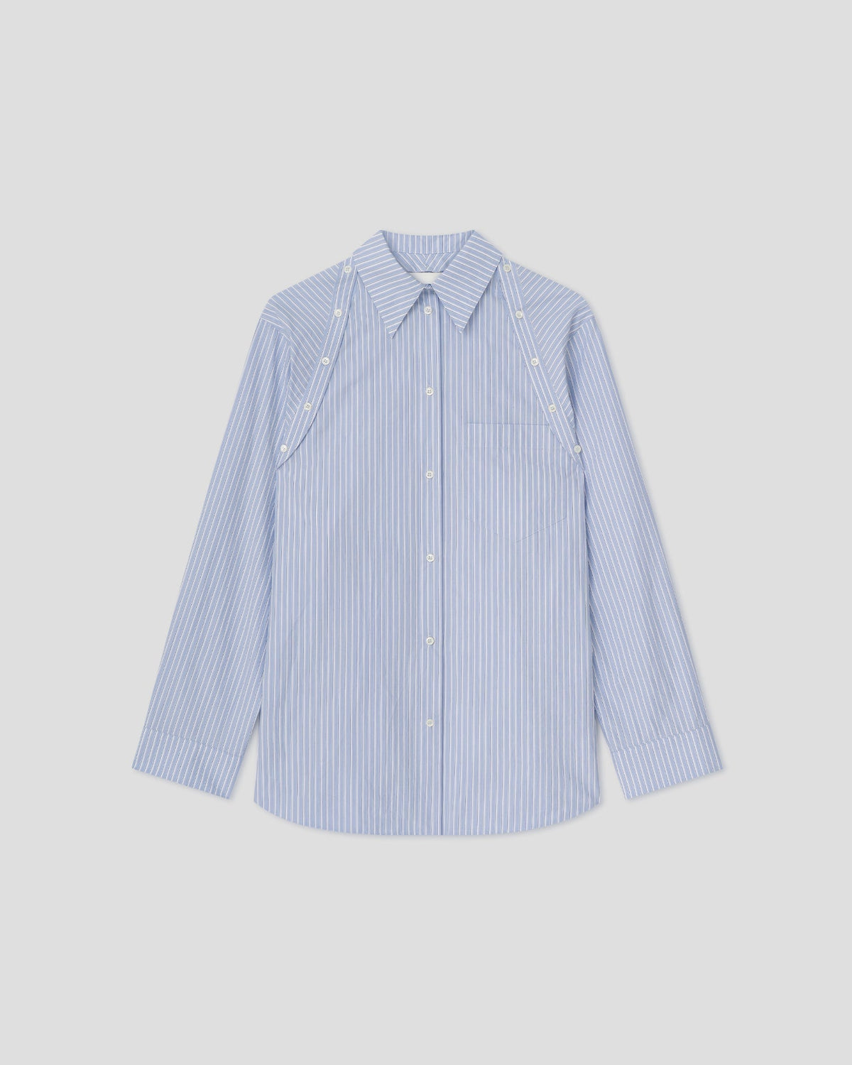 Nananda Oversized shirt - Blue/White/Navy | Nanushka