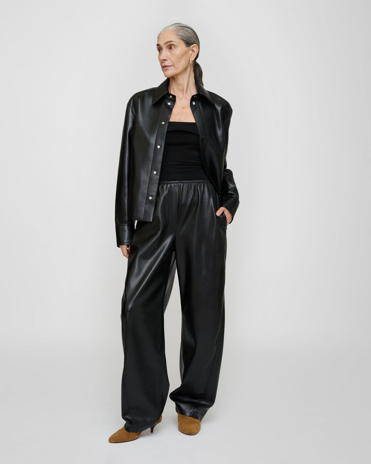 Izna Okobor ™ shirt jacket - Black | Nanushka