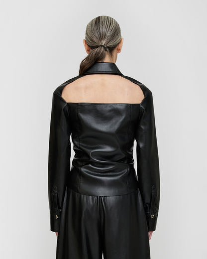 Izna Okobor ™ shirt jacket - Black | Nanushka