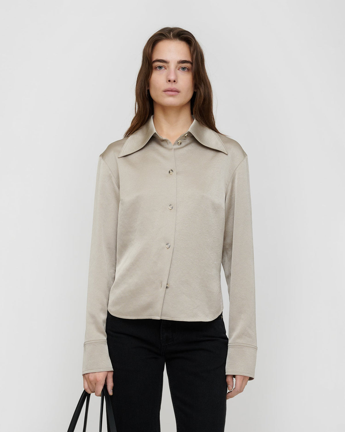 Anjana Shirt - Silver | Nanushka