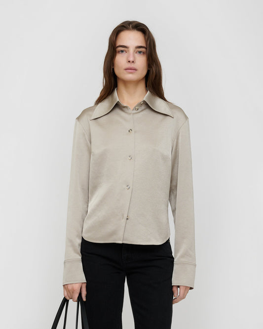 Anjana Shirt - Silver | Nanushka