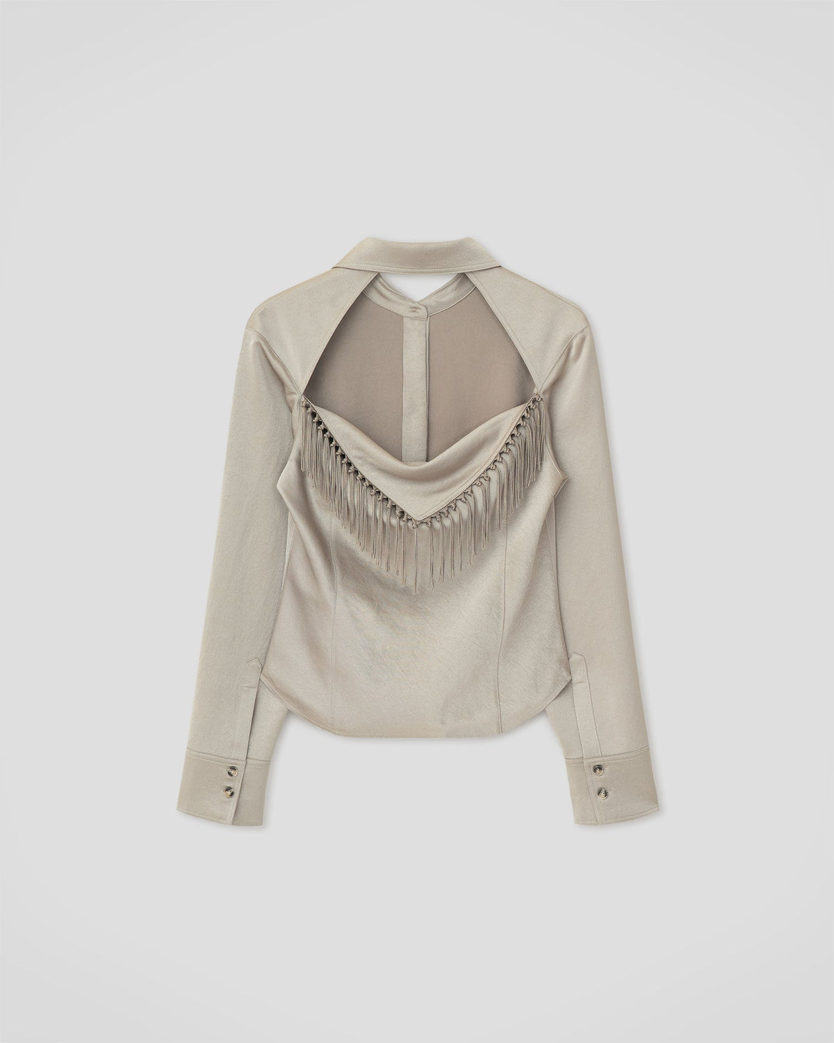 Anjana Shirt - Silver | Nanushka