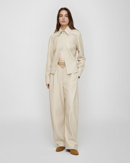 Izna Okobor ™ shirt jacket - Creme | Nanushka
