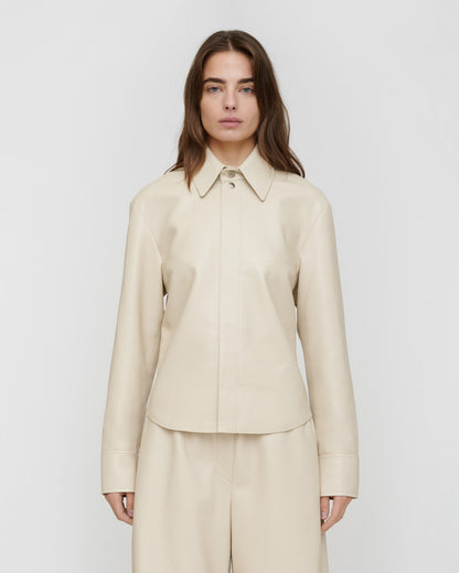 Izna Okobor ™ shirt jacket - Creme | Nanushka