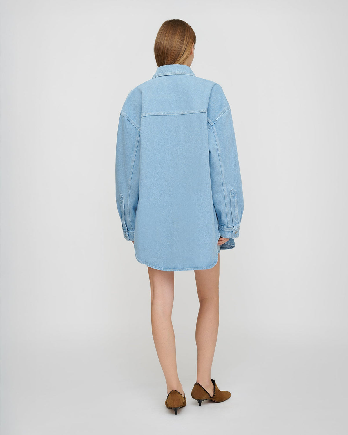 Aarna Denim shirt - Eco Light Wash | Nanushka