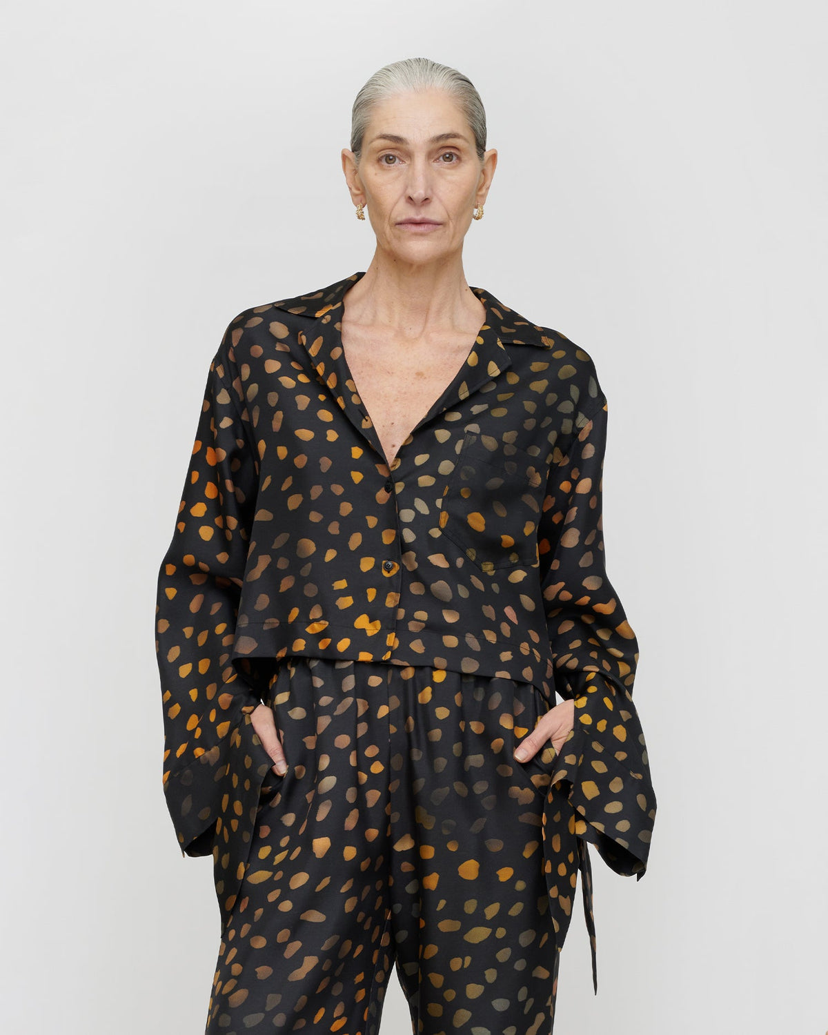 Nelida Shirt - Moonlit Dots | Nanushka