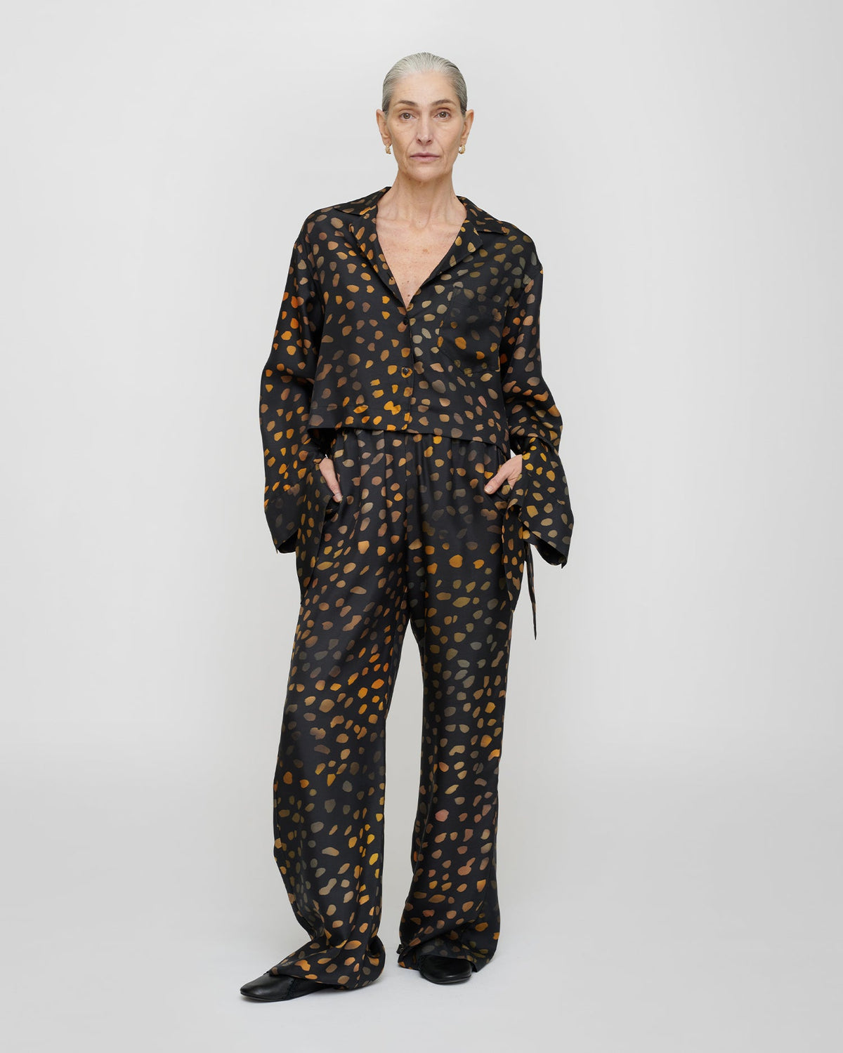 Nelida Shirt - Moonlit Dots | Nanushka