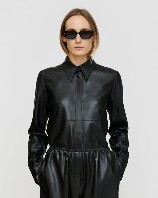 Naum Okobor™ shirt - Black | Nanushka