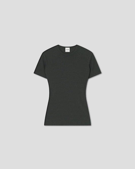 Darcy Crewneck top - Midnight Green | Nanushka