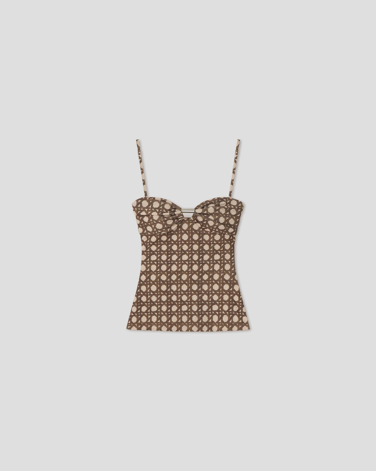 Kauit Bralette top - Rattan Polka | Nanushka