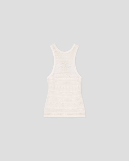 Raisie Lace top - Off White | Nanushka