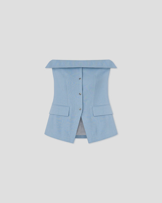 Maleah Tube top - Light Blue | Nanushka