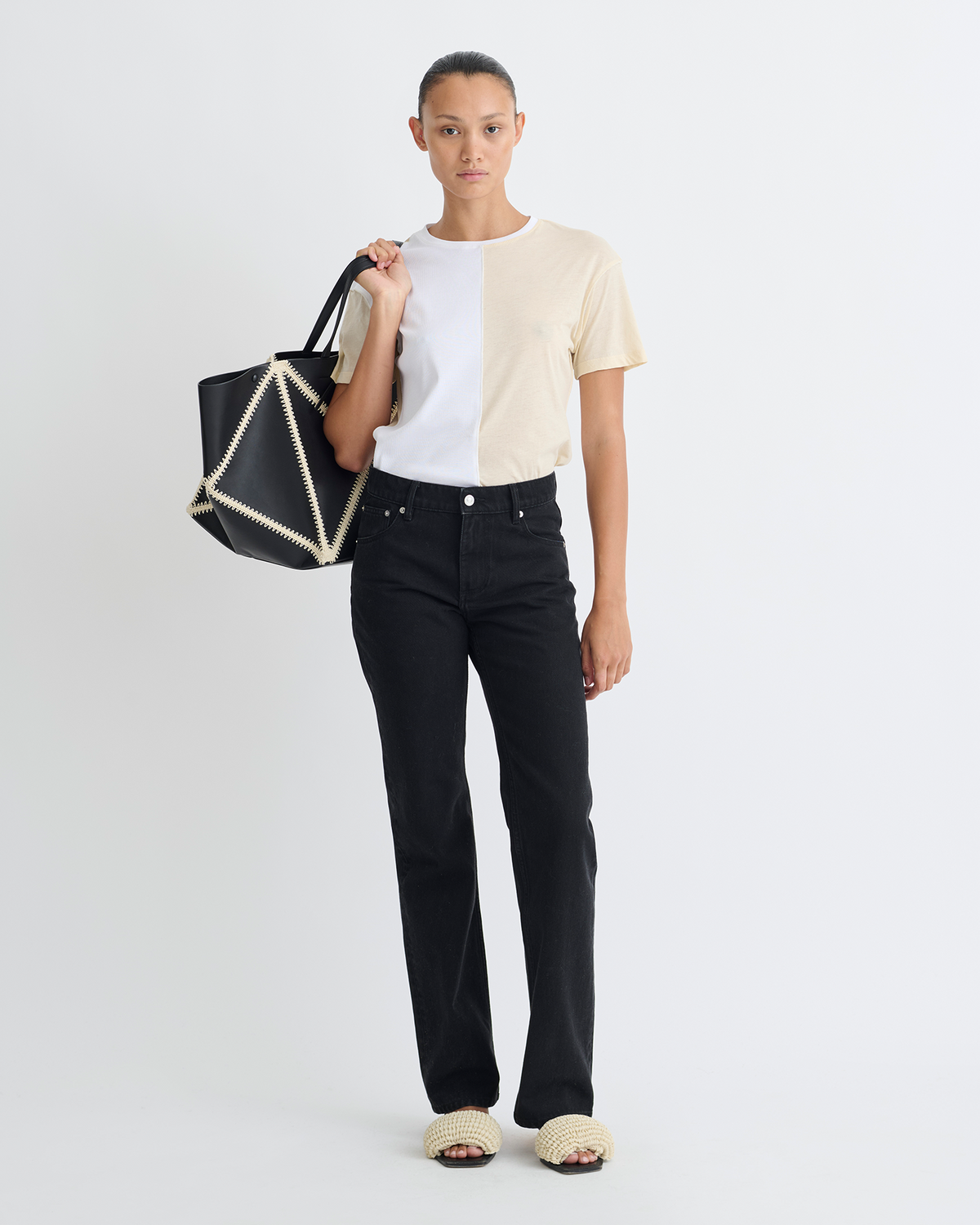 Hove T-shirt - White/Eggshell | Nanushka