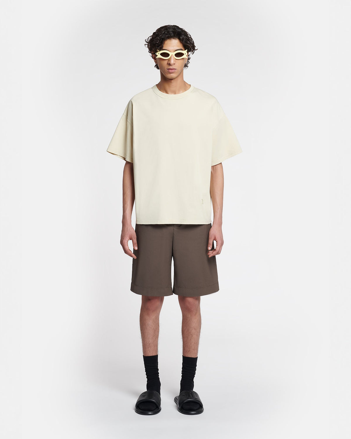 Wren Embroidered T-shirt - Shell | Nanushka