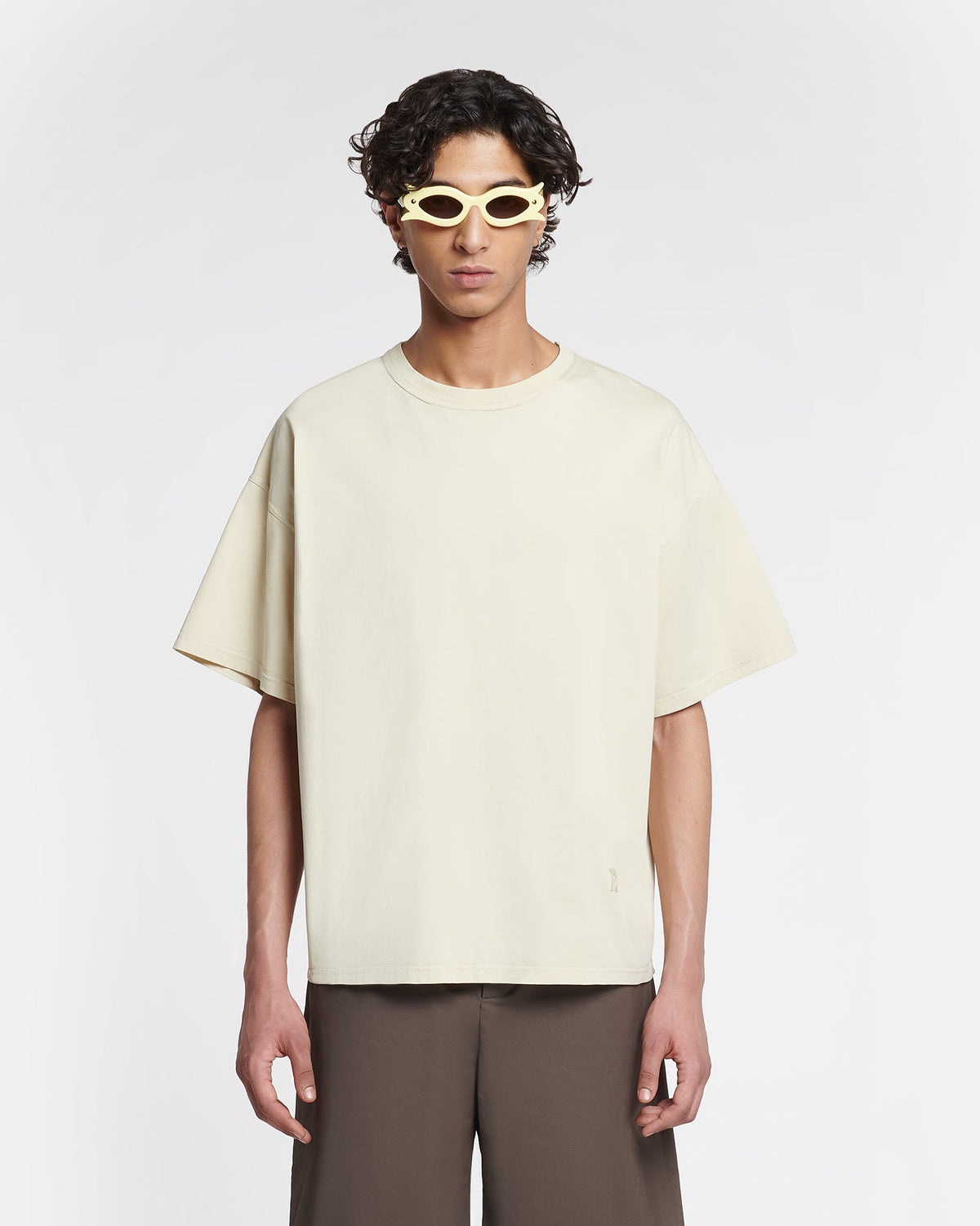 Wren Embroidered T-shirt - Shell | Nanushka