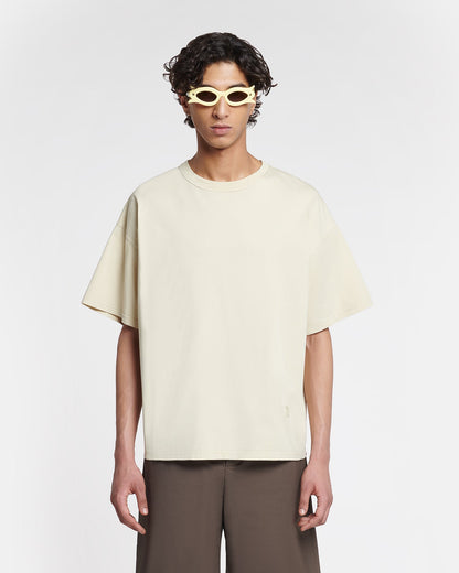 Wren Embroidered T-shirt - Shell | Nanushka