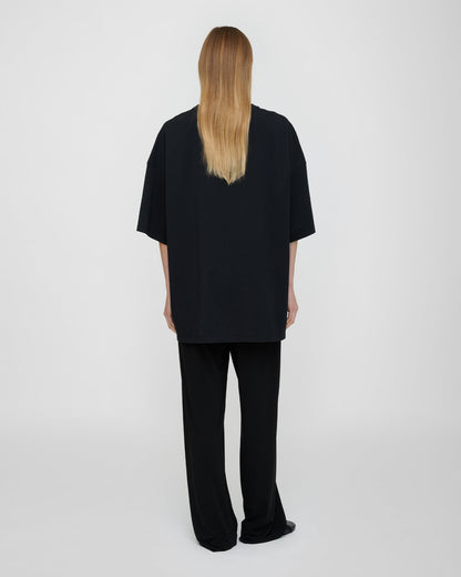 Wren Origami Crochet T-shirt - Black | Nanushka