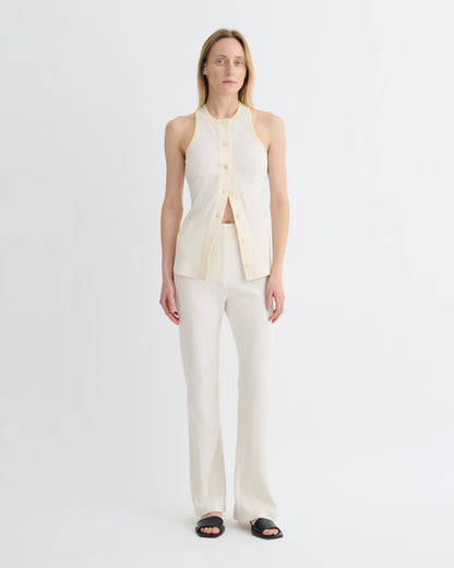 Arne Crepe Top - Creme | Nanushka