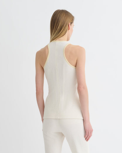 Arne Crepe Top - Creme | Nanushka