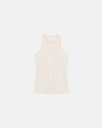 Arne Crepe Top - Creme | Nanushka