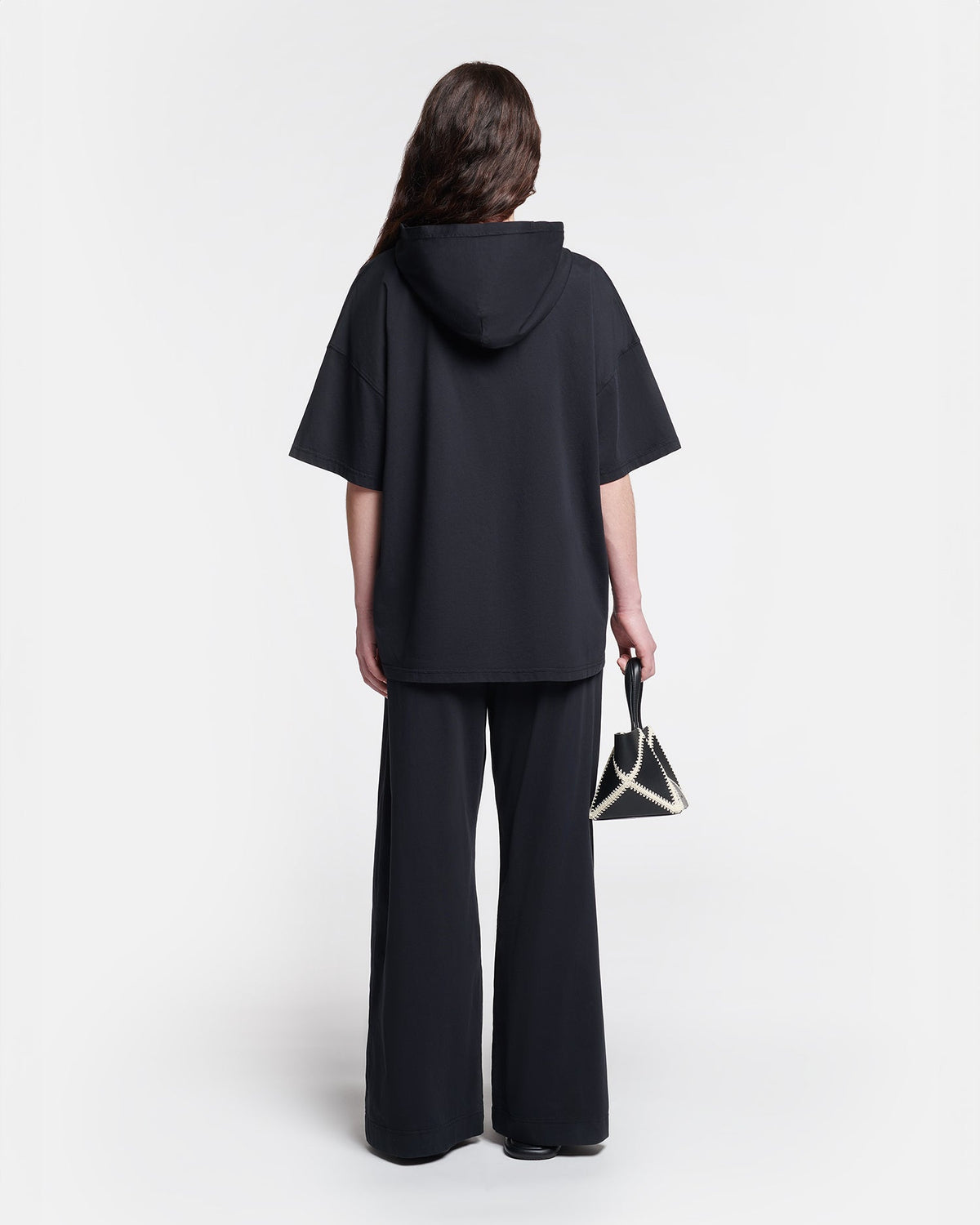 Kacper Hooded t-shirt - Black | Nanushka
