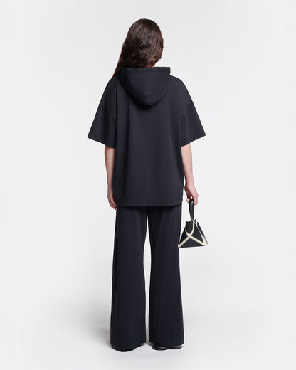 Kacper Hooded t-shirt - Black | Nanushka