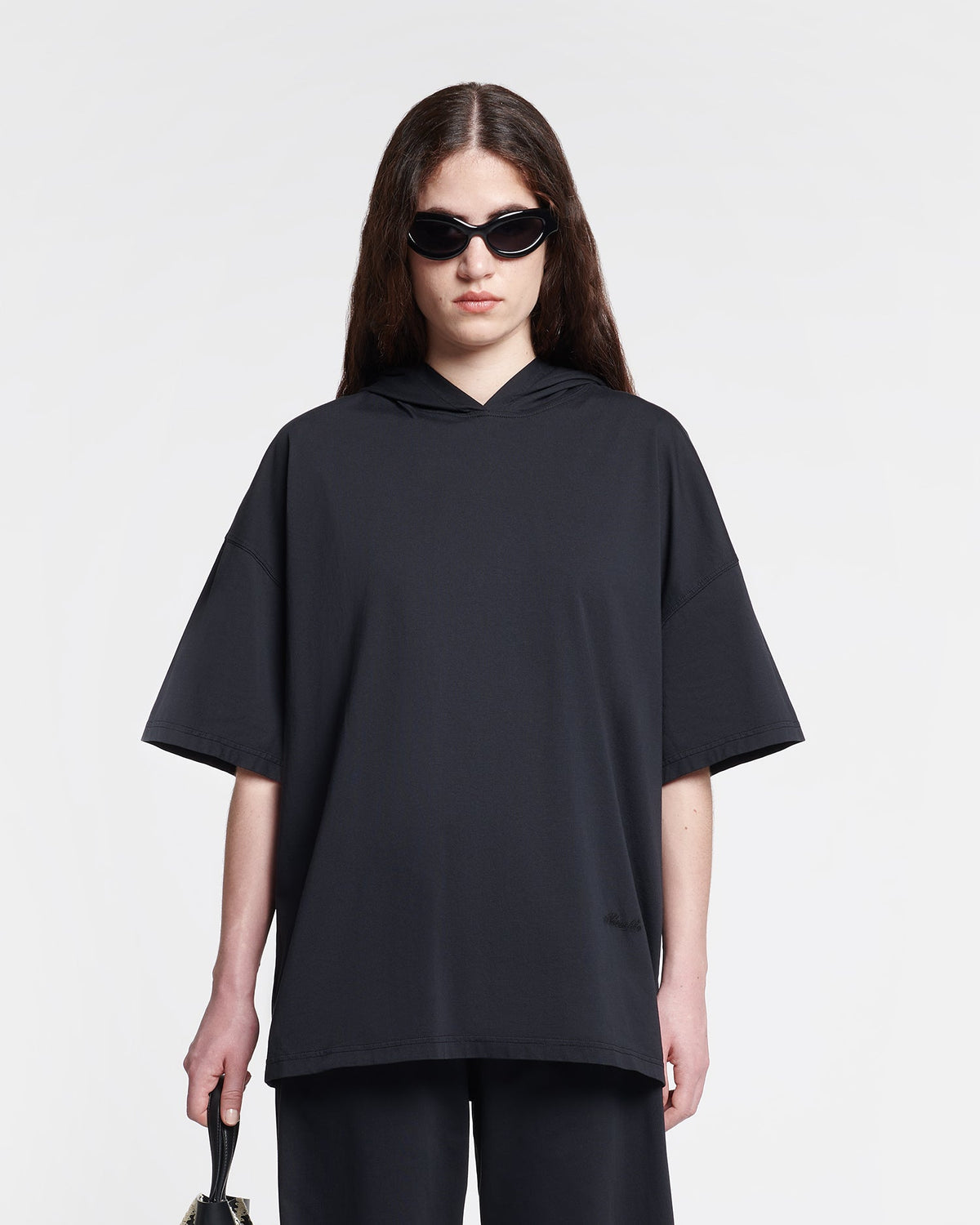 Kacper Hooded t-shirt - Black | Nanushka
