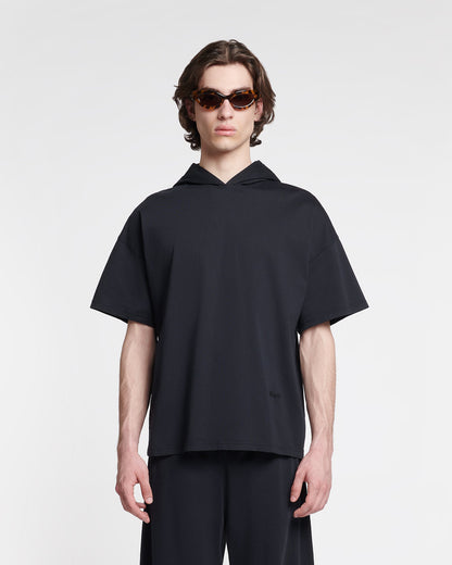 Kacper Hooded t-shirt - Black | Nanushka