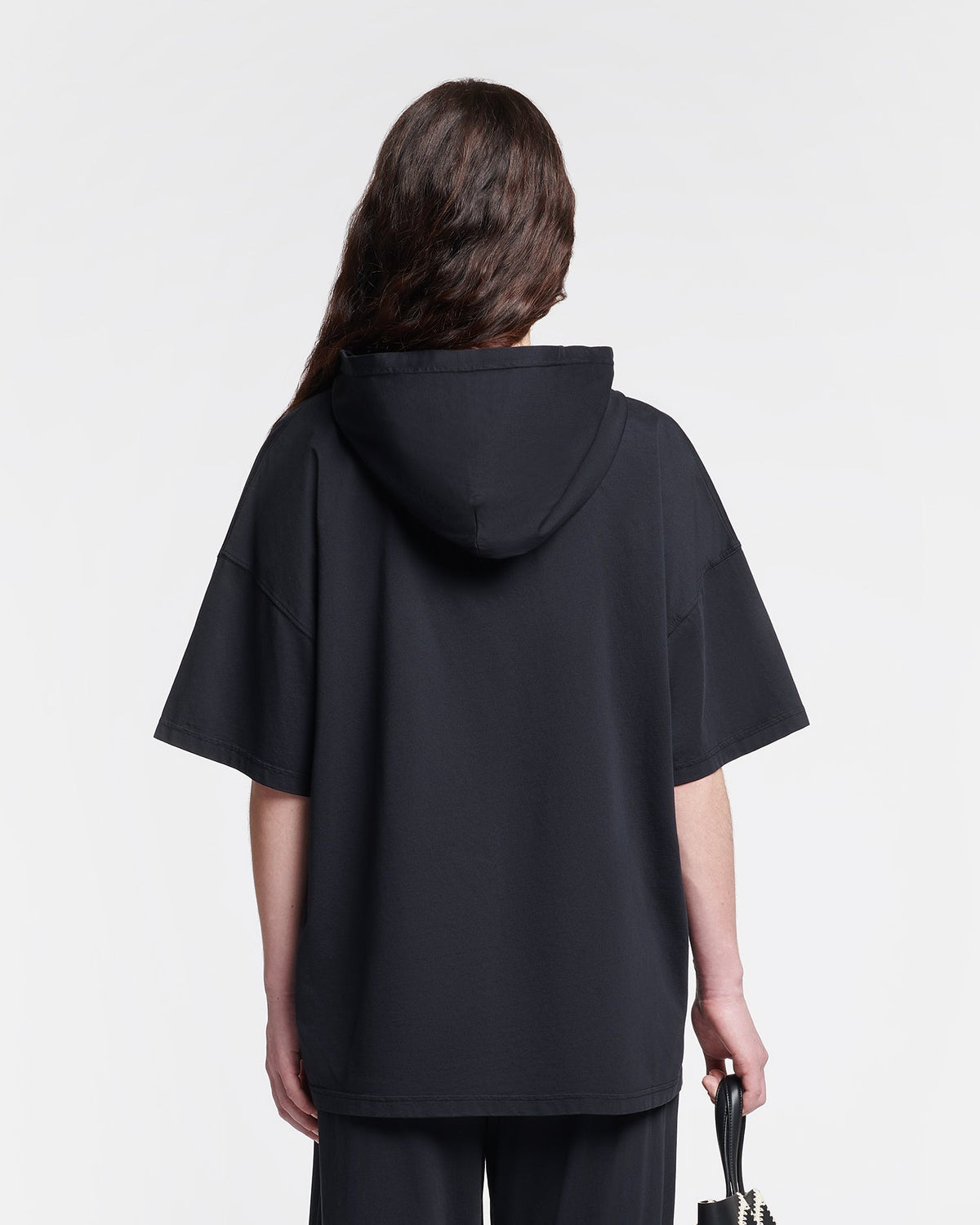 Kacper Hooded t-shirt - Black | Nanushka
