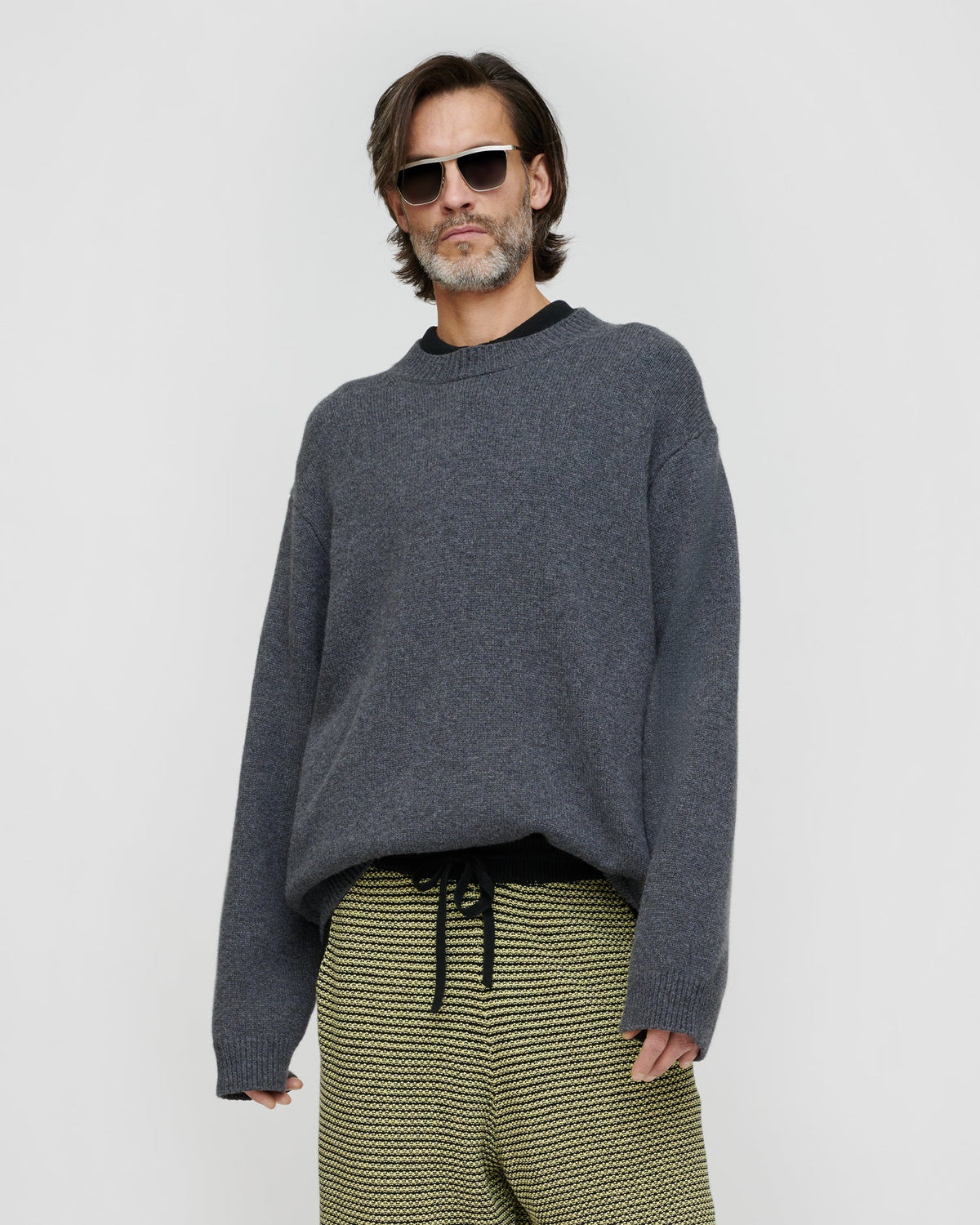 Renea Wool blend sweater - Storm Grey | Nanushka