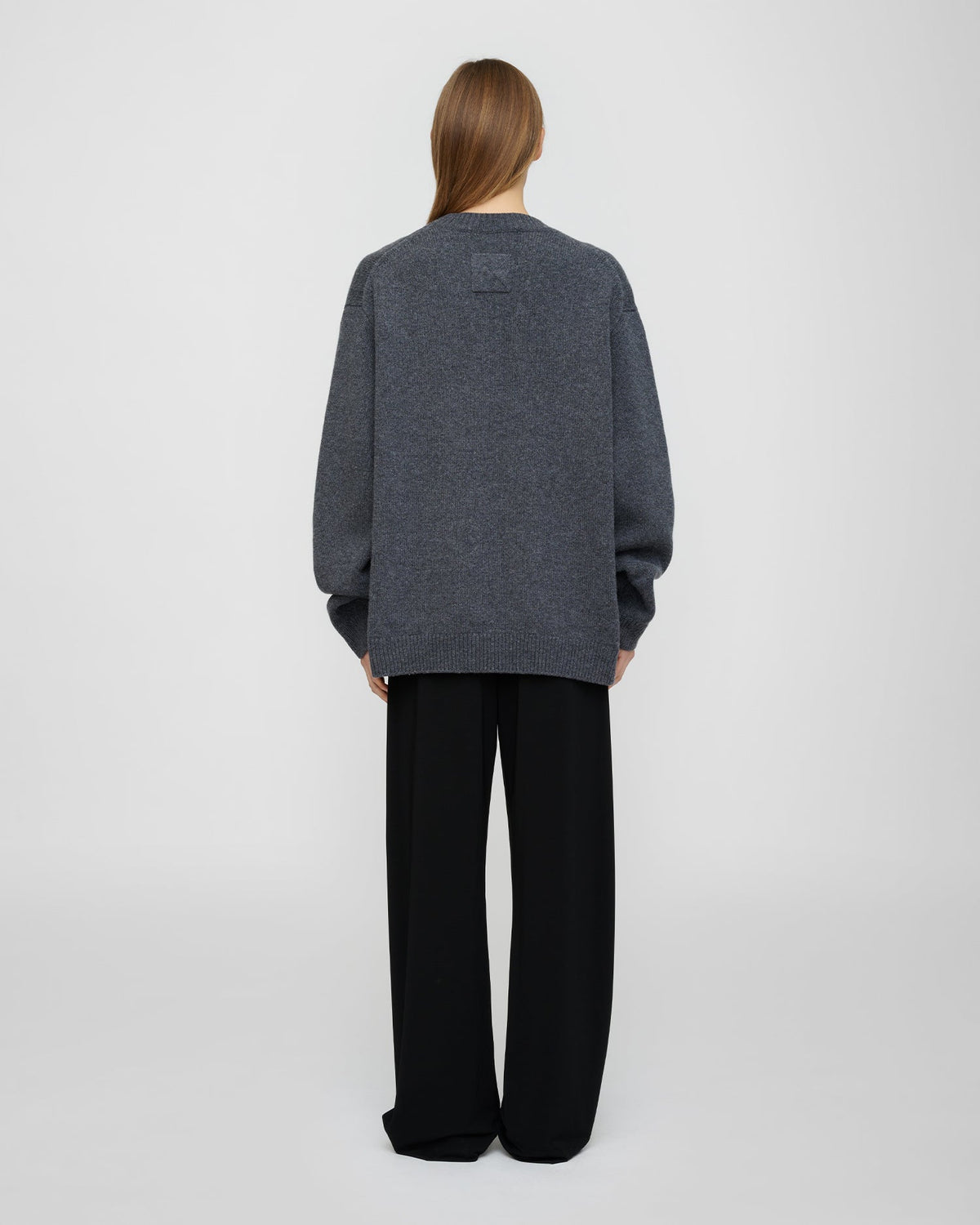 Renea Wool blend sweater - Storm Grey | Nanushka