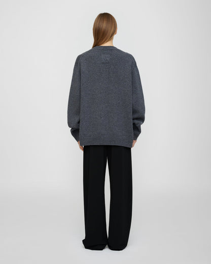 Renea Wool blend sweater - Storm Grey | Nanushka