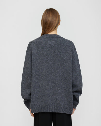 Renea Wool blend sweater - Storm Grey | Nanushka