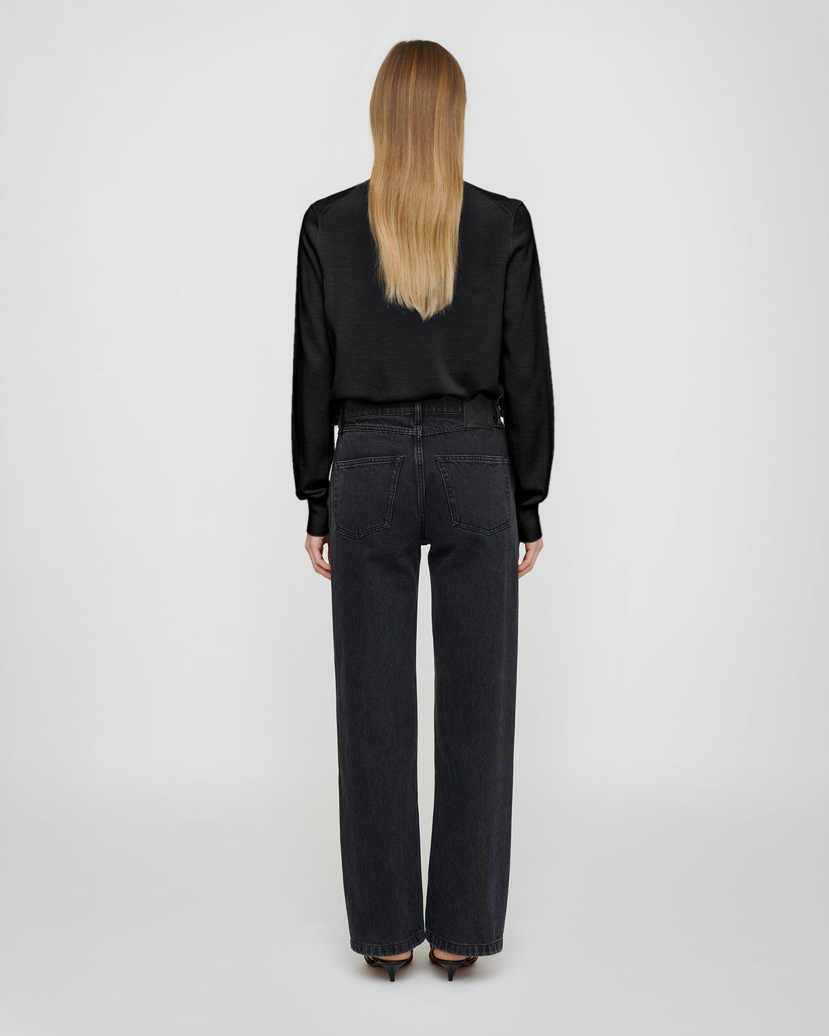 Nadra Fine merino sweater - Black | Nanushka