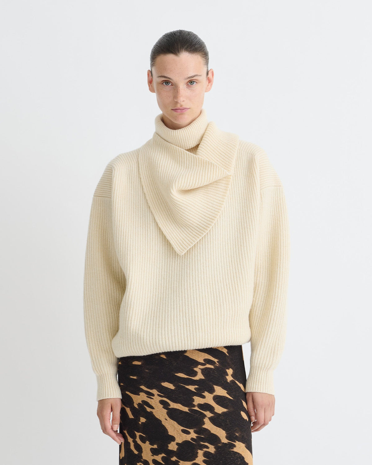 Blaer Merino sweater - Creme | Nanushka