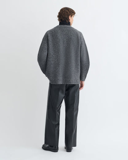 Kylen Brushed merino sweater - Charcoal/Black | Nanushka