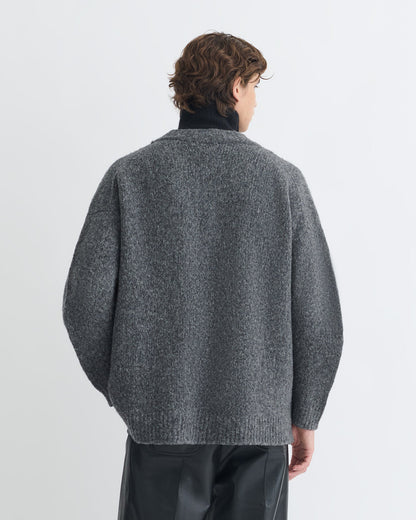 Kylen Brushed merino sweater - Charcoal/Black | Nanushka