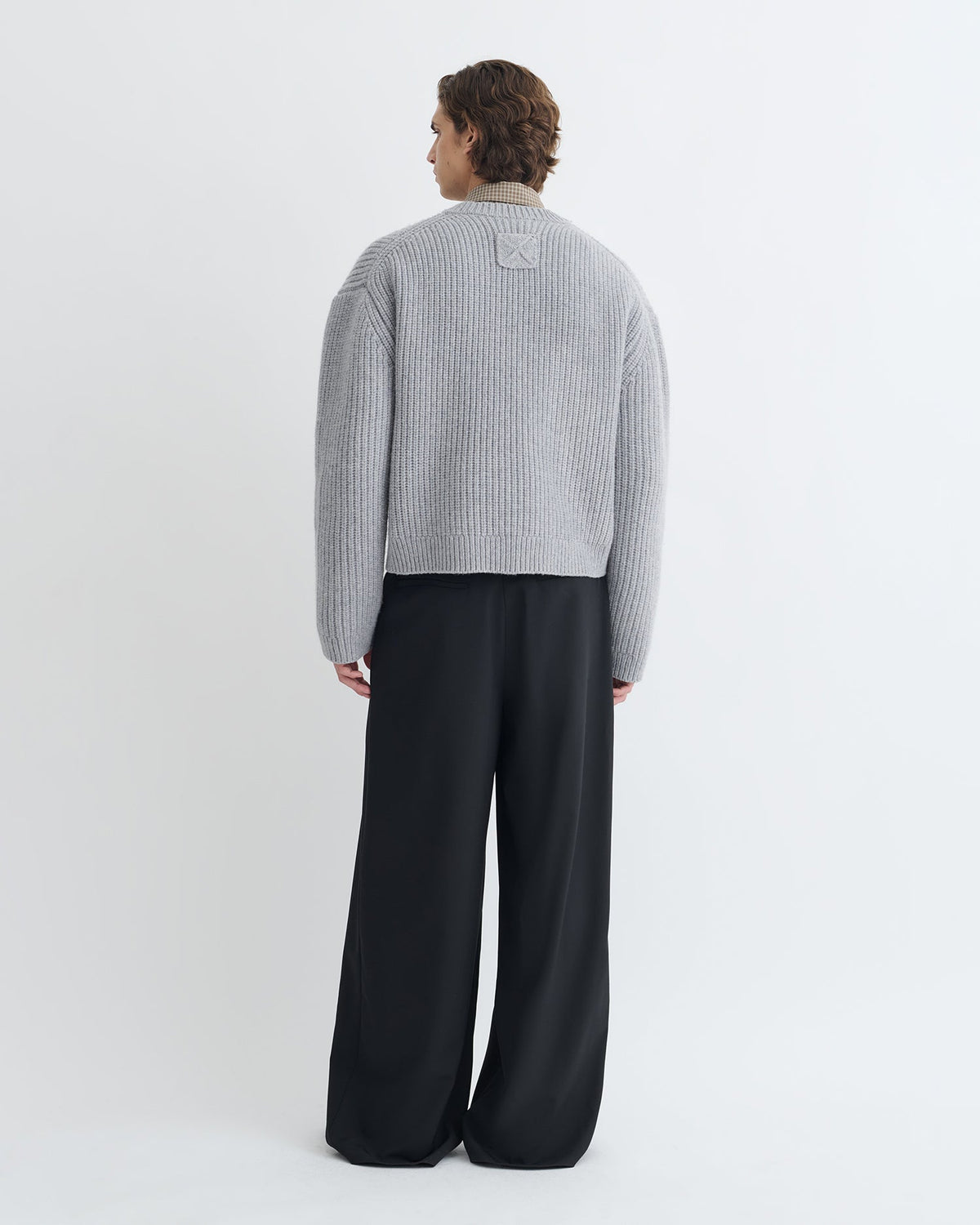 Morcar Merino and cashmere sweater - Light Grey | Nanushka