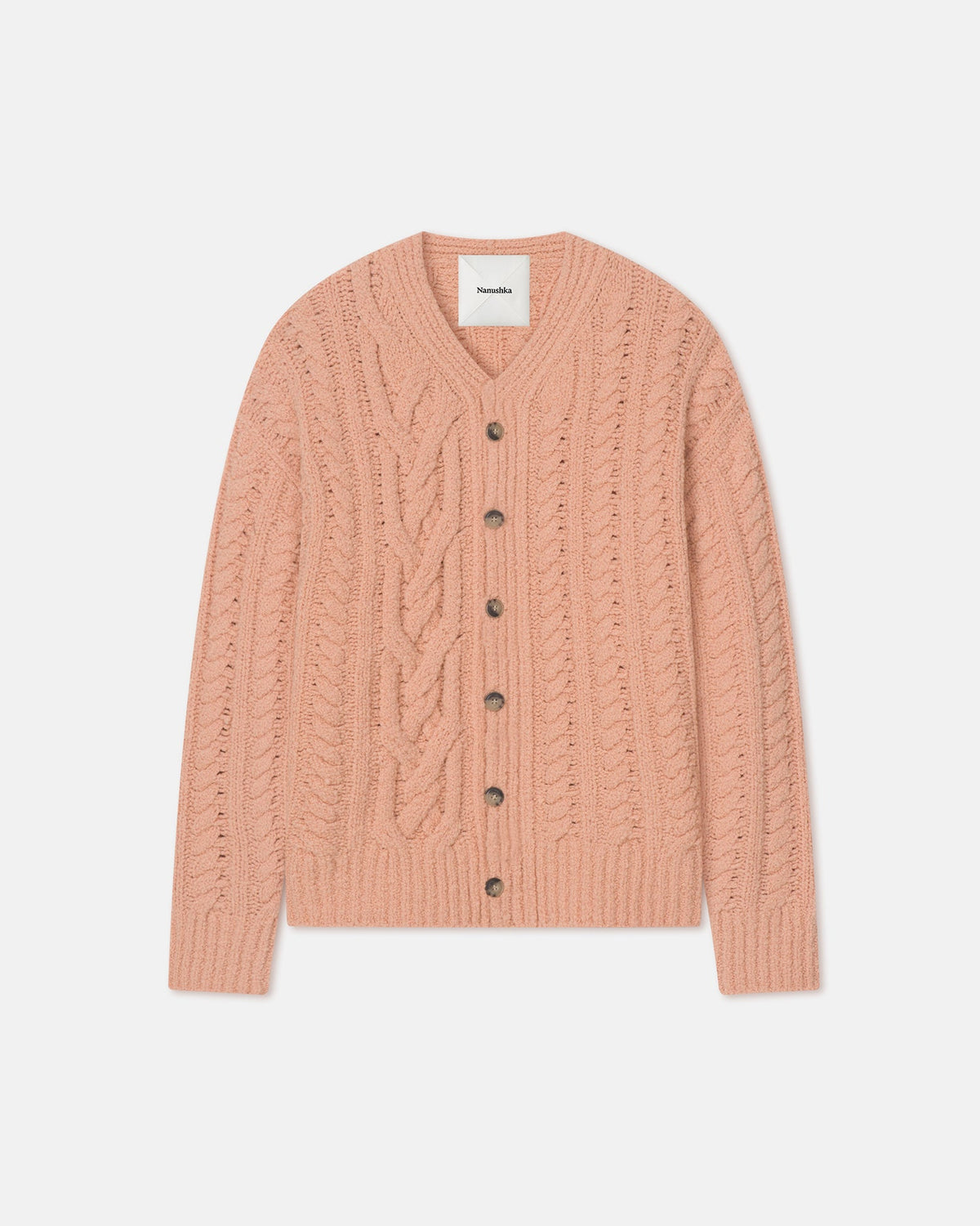 Berit Boucle cardigan - Apricot | Nanushka
