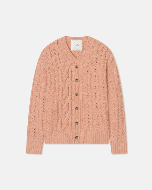 Berit Boucle cardigan - Apricot | Nanushka