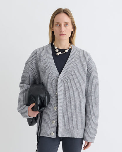 Varten Cardigan - Light Grey | Nanushka